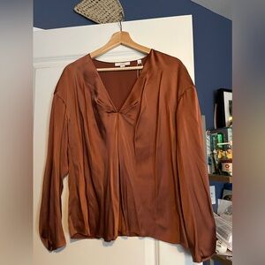 Silk Vince v-neck blouse NWT